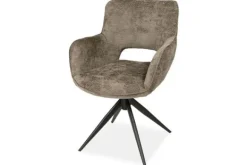 Eetkamerstoelen-Olijk Eetstoel - Movie taupe Mona