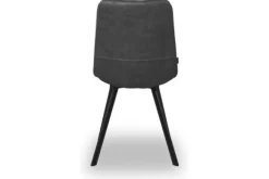 Eetkamerstoelen-Olijk Eetstoel Antraciet Jarno