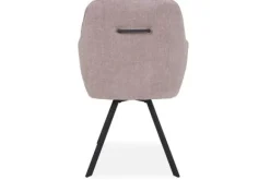 Eetkamerstoelen-Tower Living Eetstoel Beige Grey Bruno