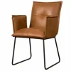 Eetkamerstoelen-Tower Living Eetstoel Cognac Seda