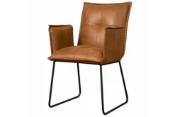 Eetkamerstoelen-Tower Living Eetstoel Cognac Seda