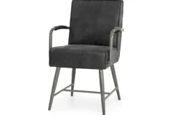 Eetkamerstoelen-Tower Living Eetstoel Grey  Belmonte