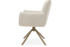 Eetkamerstoelen-Divani Eetstoel Lodge Linen 110 Pasmida |Wit|Bruin|Grijs|Zwart|Groen|Blauw|Oranje