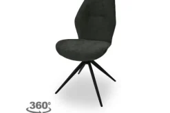 Eetkamerstoelen-Olijk Eetstoel Miami Black Sieb