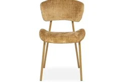 Eetkamerstoelen-By-Boo Eetstoel Mosterd 250194 Dare