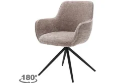 Eetkamerstoelen-Tower Living Eetstoel Taupe Fondo