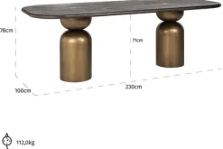 Sale Eettafel 211828 Cavo Eettafels