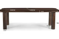 Eettafels-Livingfurn Eettafel Badou