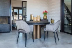 New Eettafel black rustic 210873 Macaron Eettafels