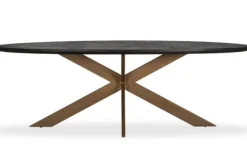 Eettafels-Richmond Interiors Eettafel Ovaal  Blackbone Brass
