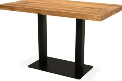 Bartafels|Eettafels-Label51 Eettafel Straight Edge Bruin