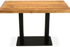 Bartafels|Eettafels-Label51 Eettafel Straight Edge Bruin