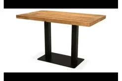 Bartafels|Eettafels-Label51 Eettafel Straight Edge Bruin