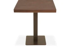 Bartafels|Eettafels-Label51 Eettafel Straight Edge Bruin