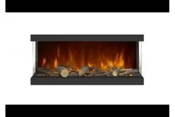 Elektrische Levico 90 3D LED wandhaard Disegno Sfeerhaarden