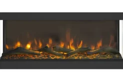 Best Elektrische Levico 90 3D LED haard zwart Disegno Sfeerhaarden