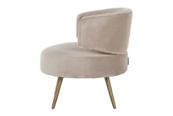 Ronde Fauteuils-Richmond Interiors Fauteuil 211049 Khaki Velvet Hazel