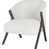 Sale Fauteuil 211290 White Bouclé Mia Ronde Fauteuils