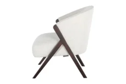 Sale Fauteuil 211290 White Bouclé Mia Ronde Fauteuils