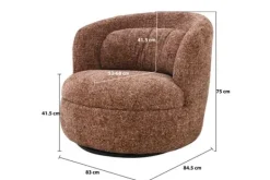 Sale Fauteuil Bordeaux Britt Draaifauteuils