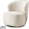 Discount Fauteuil Cream Belvi Draaifauteuils