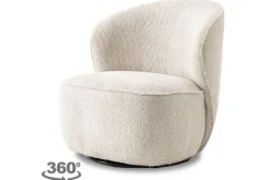Discount Fauteuil Cream Belvi Draaifauteuils