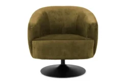 Ronde Fauteuils|Draaifauteuils-Tower Living Fauteuil Green Barga