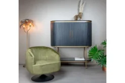 Ronde Fauteuils|Draaifauteuils-Tower Living Fauteuil Green Barga