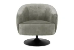 Sale Fauteuil Grey Barga Ronde Fauteuils|Draaifauteuils
