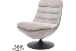 Clearance Fauteuil Ice Grey Marano Draaifauteuils