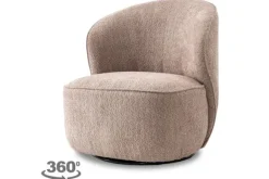 Hot Fauteuil Old Pink Belvi Draaifauteuils