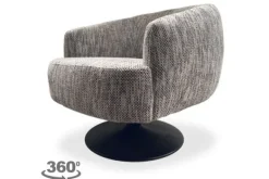 Fauteuil White-Grey Barga Draaifauteuils