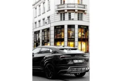 Outlet Glasschilderij Auto voor winkel 080120C-819 Schilderijen