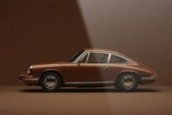 Schilderijen-Urban Cotton Glasschilderij Brown Porsche