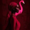 Schilderijen-Ter Halle Glasschilderij Burgundy Flamingo 080080-240
