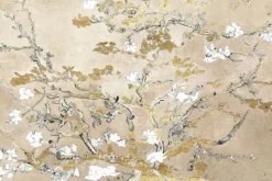 Schilderijen-Ter Halle Glasschilderij Gouden Takken 0801203D-045