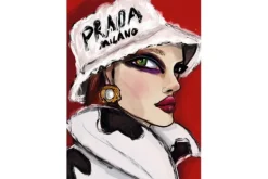 Schilderijen-Urban Cotton Glasschilderij Julie