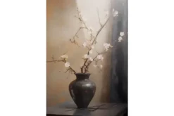 Clearance Glasschilderij Light Blossom Vase Schilderijen