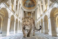 Schilderijen-Ter Halle Glasschilderij Panter in Paleis 080120-1159