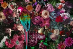 Sale Glasschilderij Papegaai in Bloemenzee 080120-604 Schilderijen