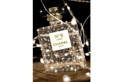 Clearance Glasschilderij Parfumfles Goud 080120C-808 Schilderijen