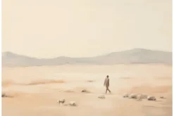 Schilderijen-Urban Cotton Glasschilderij Shepherd Horizontaal