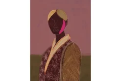 Discount Glasschilderij Silhouette Lady Schilderijen