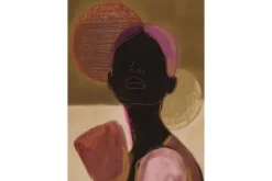 Schilderijen-Urban Cotton Glasschilderij Silhouette Lady