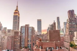 Outlet Glasschilderij Skyline 080120-984 Schilderijen