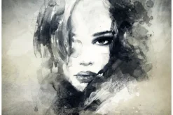 Clearance Glasschilderij The Look Schilderijen