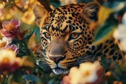 Schilderijen-Ter Halle Glasschilderij Verstopte panter 080120-1148