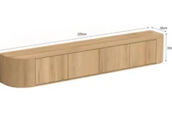 Hangkasten|Tv-Meubels-Livingfurn Hangend Tv-meubel Novero