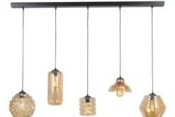 Clearance Hanglamp 2261-05-130-5-14-131 Quinto Amber Hanglampen