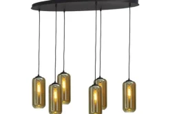 Outlet Hanglamp 2264-05-130-50-6-5 Quinto Smoke Hanglampen